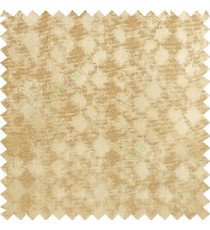 Peanut brown color solid texture finished surface texture gradients geometric dice shapes polyester main curtain